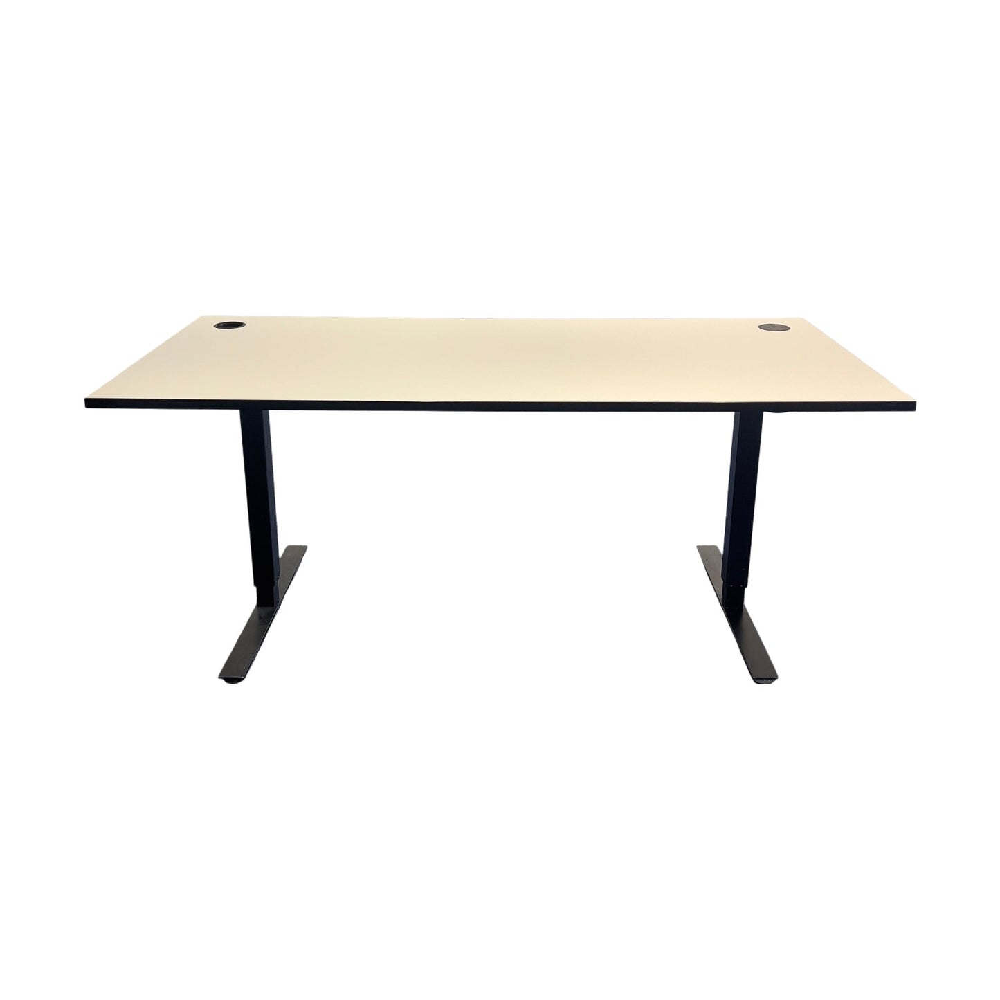 Elektrisk hev/senk skrivebord, 180x80 cm, hvit, Edsbyn