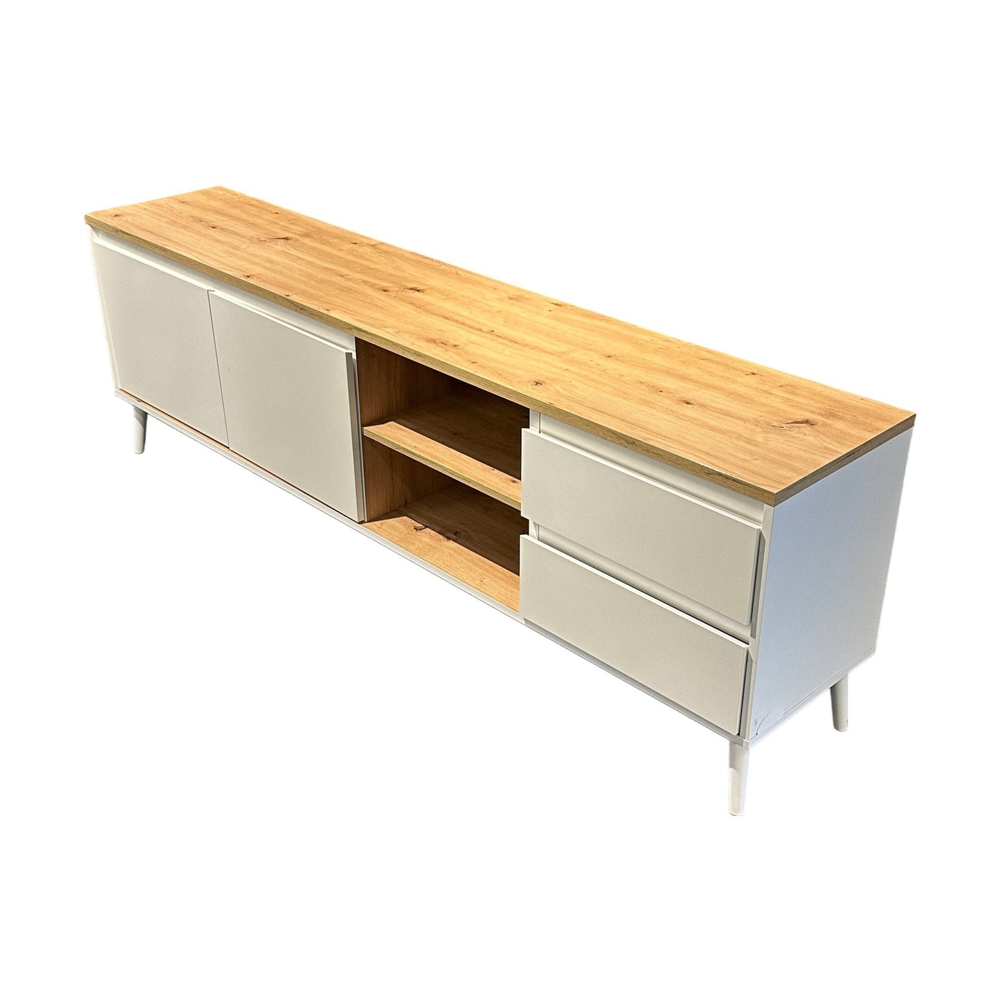 Linz TV-benk fra A-Møbler, hvit