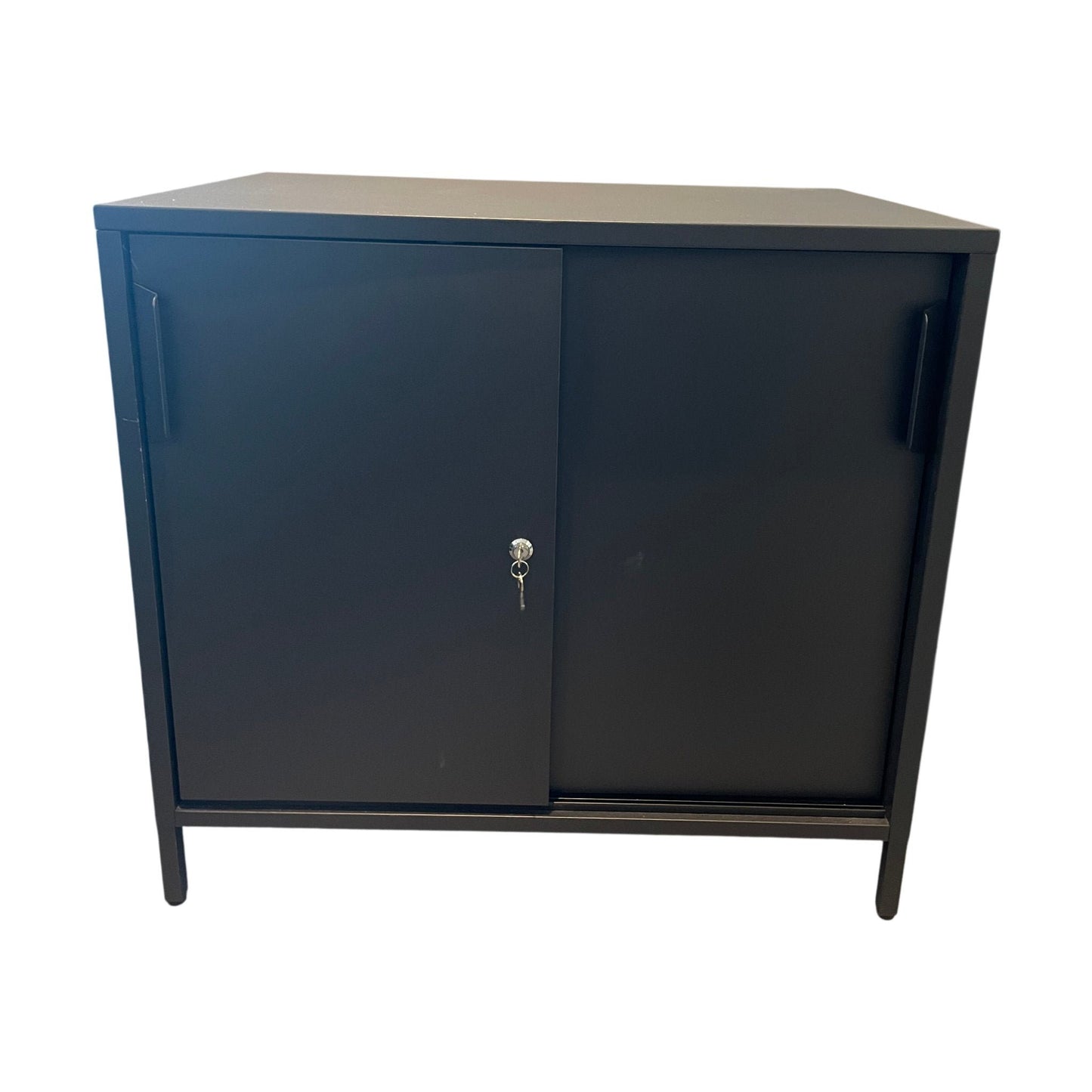 Skap med skyvedører fra IKEA, Trotten, antrasitt, 80x55x75 cm