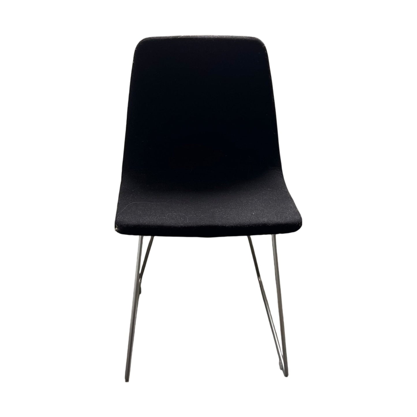 Møteromsstol i ullstoff, metallramme