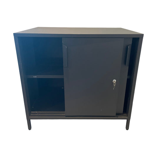 Skap med skyvedører fra IKEA, Trotten, antrasitt, 80x55x75 cm