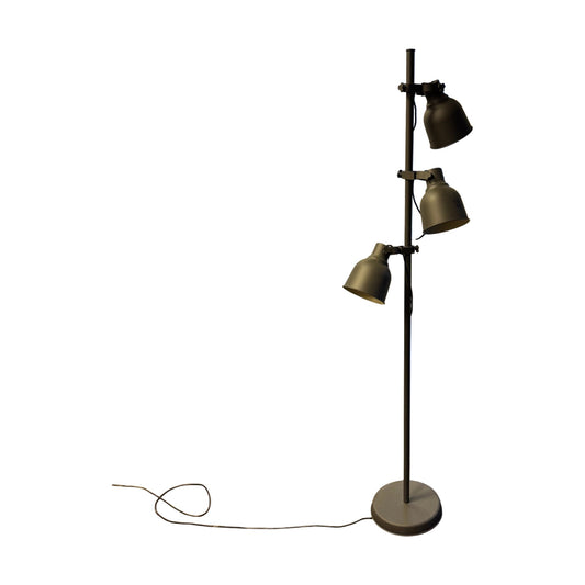 HEKTAR Gulvlampe med 3 spotlys, mørk grå