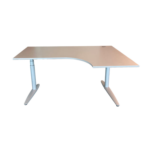 Elektrisk hev/senk skrivebord fra EFG, grå, 180x120 cm