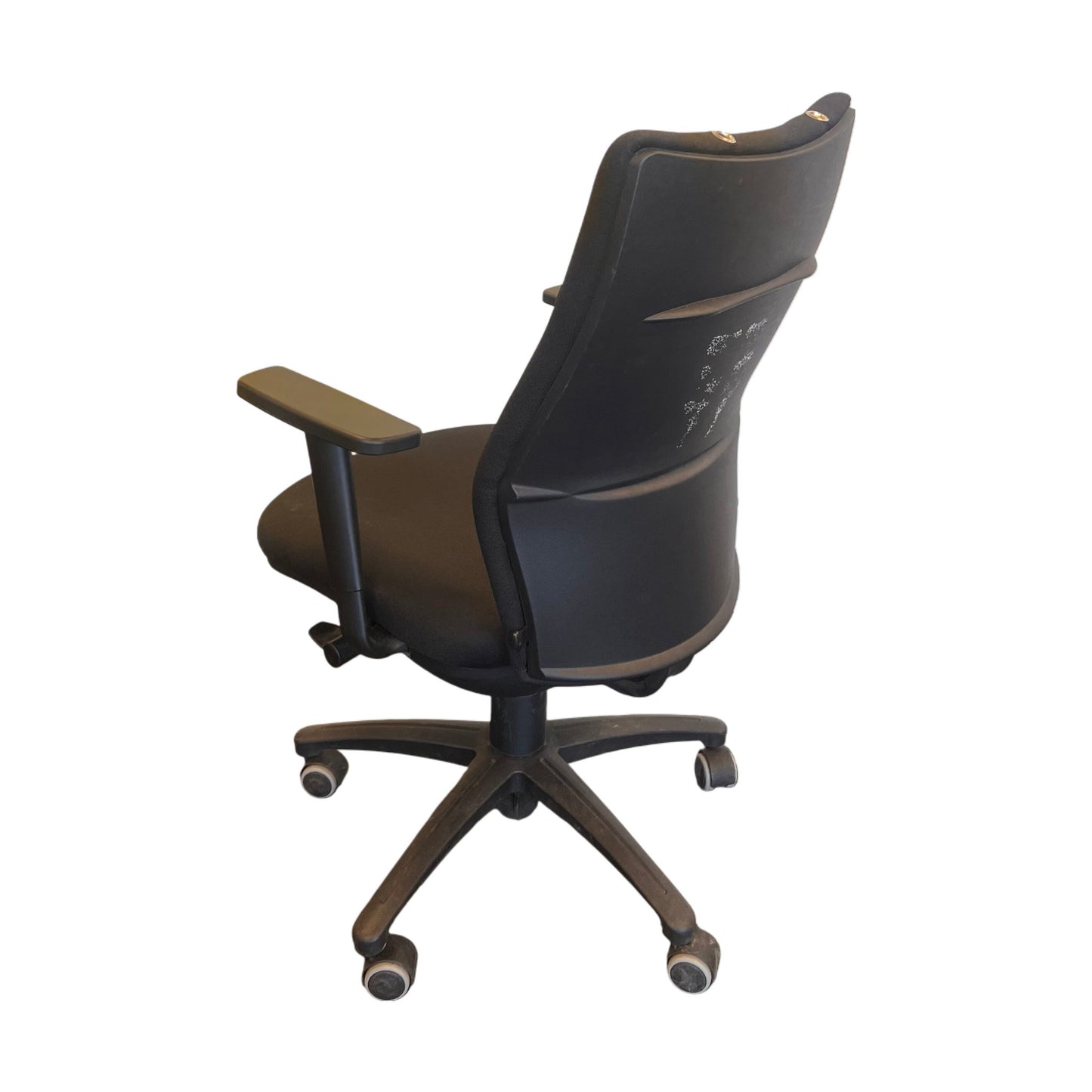 Kontorstol Vela, svart m/ armlener