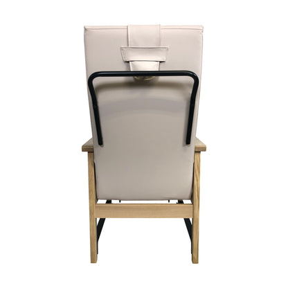 Zeta hvilestol fra VAD, rosa skinn