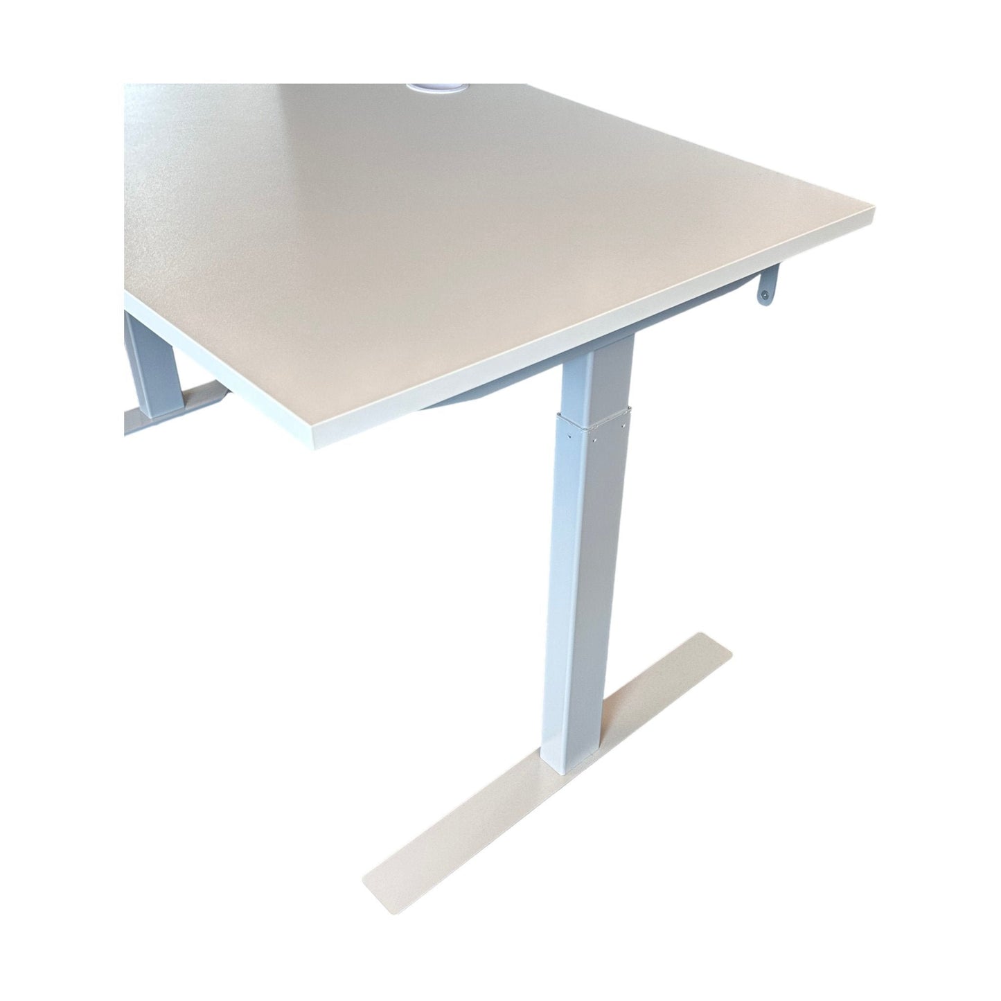 Elektrisk hev/senk skrivebord inkludert skillevegg, 140x80 cm