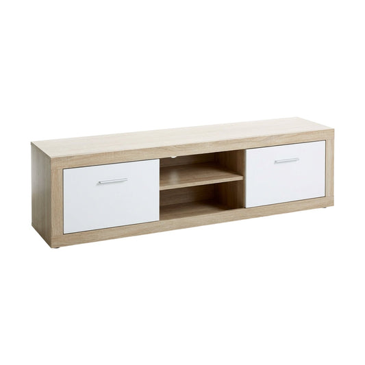 TV-benk FAVBRO lys eikefarget/hvit fra JYSK, 180x42x51 cm