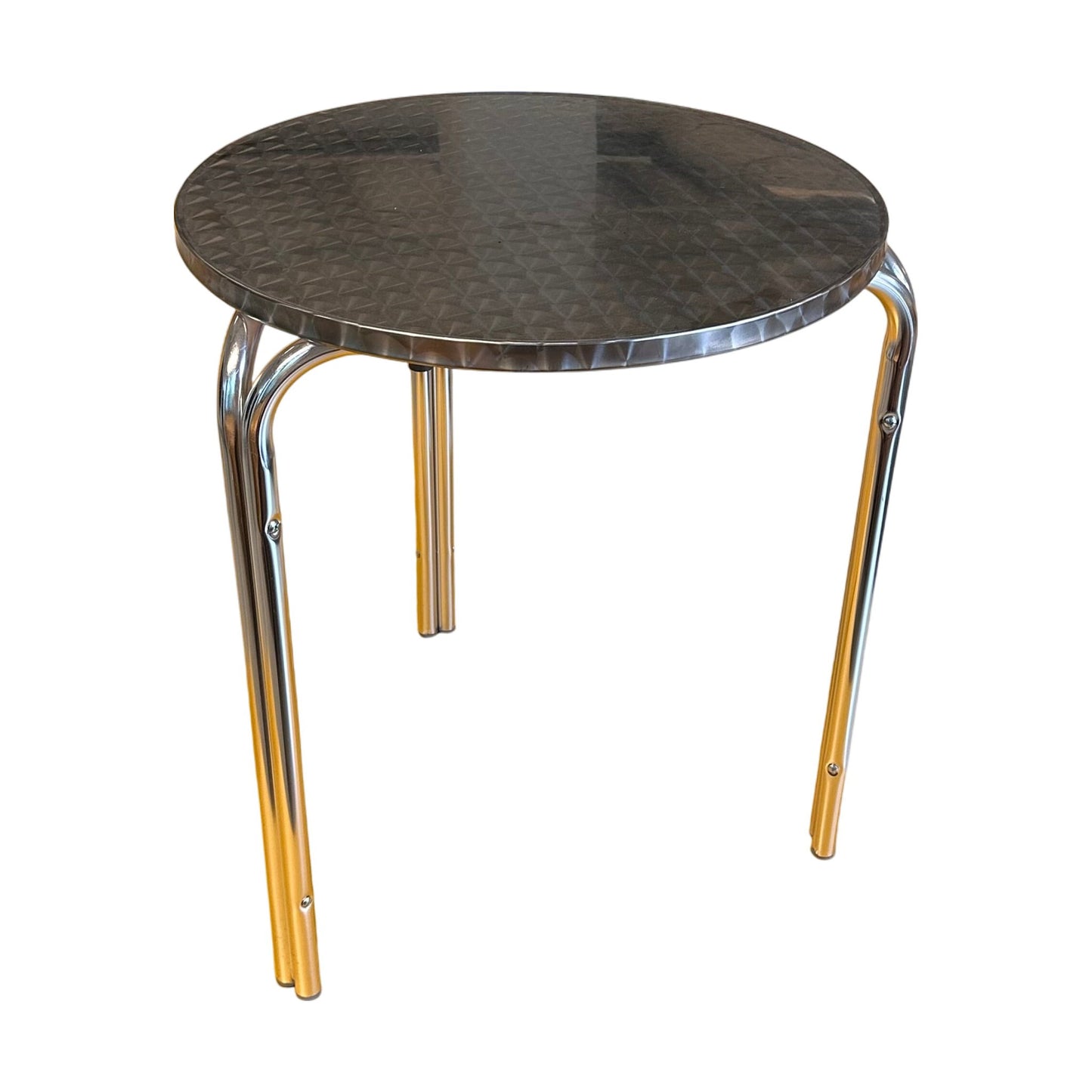 Stablebart aluminiumsbord Holly fra Pulsiva, grå, 60x60 cm