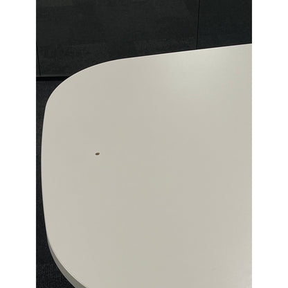 Møtebord, hvit bordplate, 230x90 cm