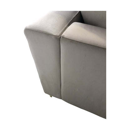 Boston 3-seter sofa fra A-Møbler, beige velour