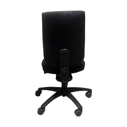 Kontorstol, sort stoff