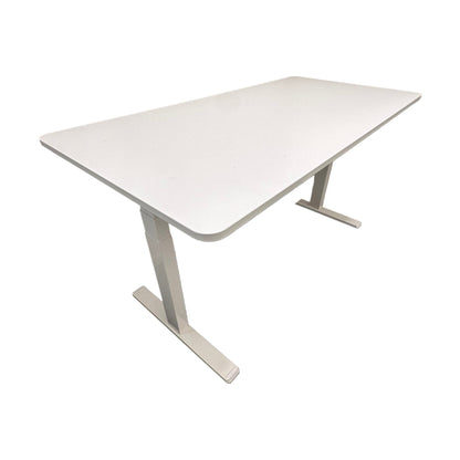 Elektrisk hev/senk skrivebord 150x75 cm, hvit laminat
