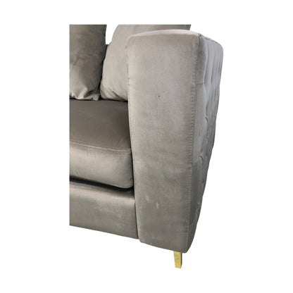 Boston 3-seter sofa fra A-Møbler, beige velour