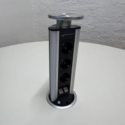 Møtebord fra Materia, hvit, Ø135 kom