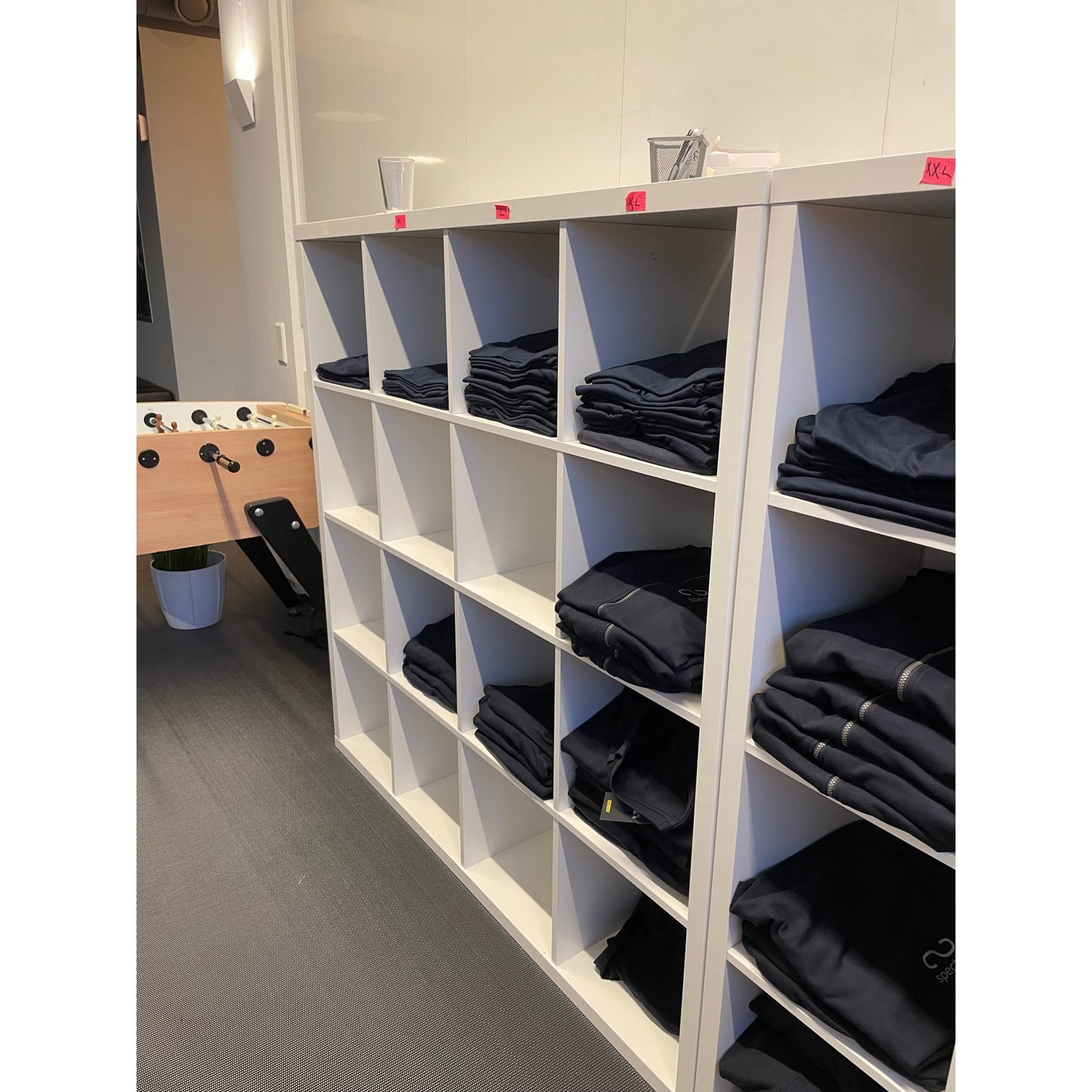 Kallax hylle fra IKEA, åpen, hvit