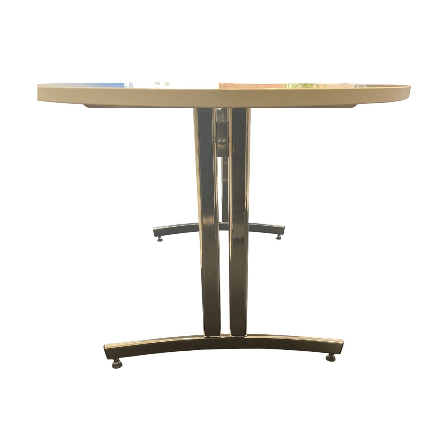 Kinnarps Serie T møtebord, hvit laminat, 180x100 cm