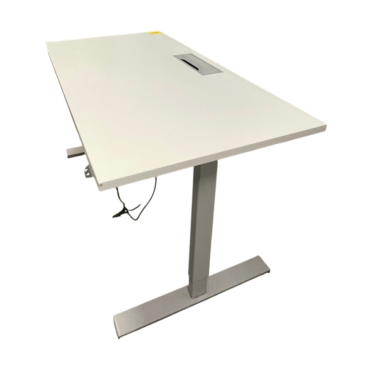 Elektrisk hev/senk skrivebord, grå, 140x80 cm