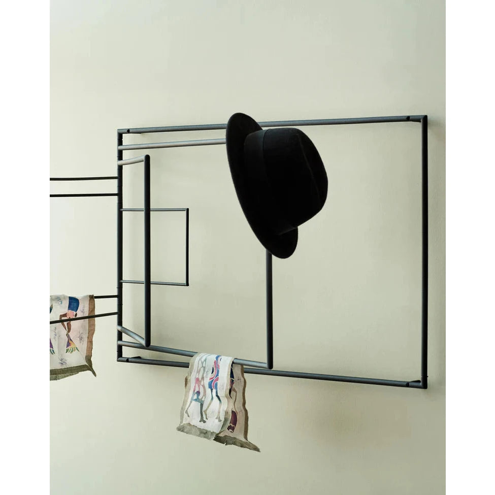 Frame wall rack fra Northern, svart, 88x10x53cm