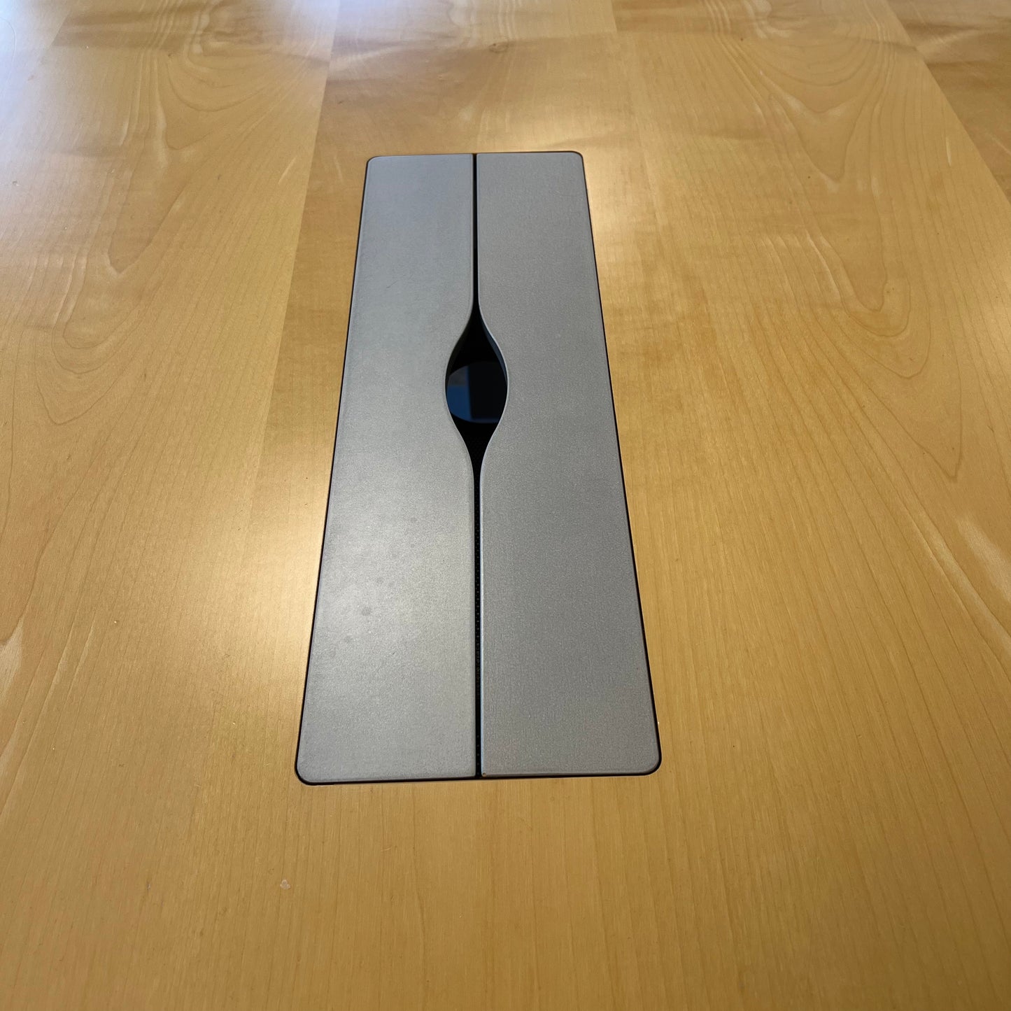 Båtformet møtebord, trefarget, 360x120