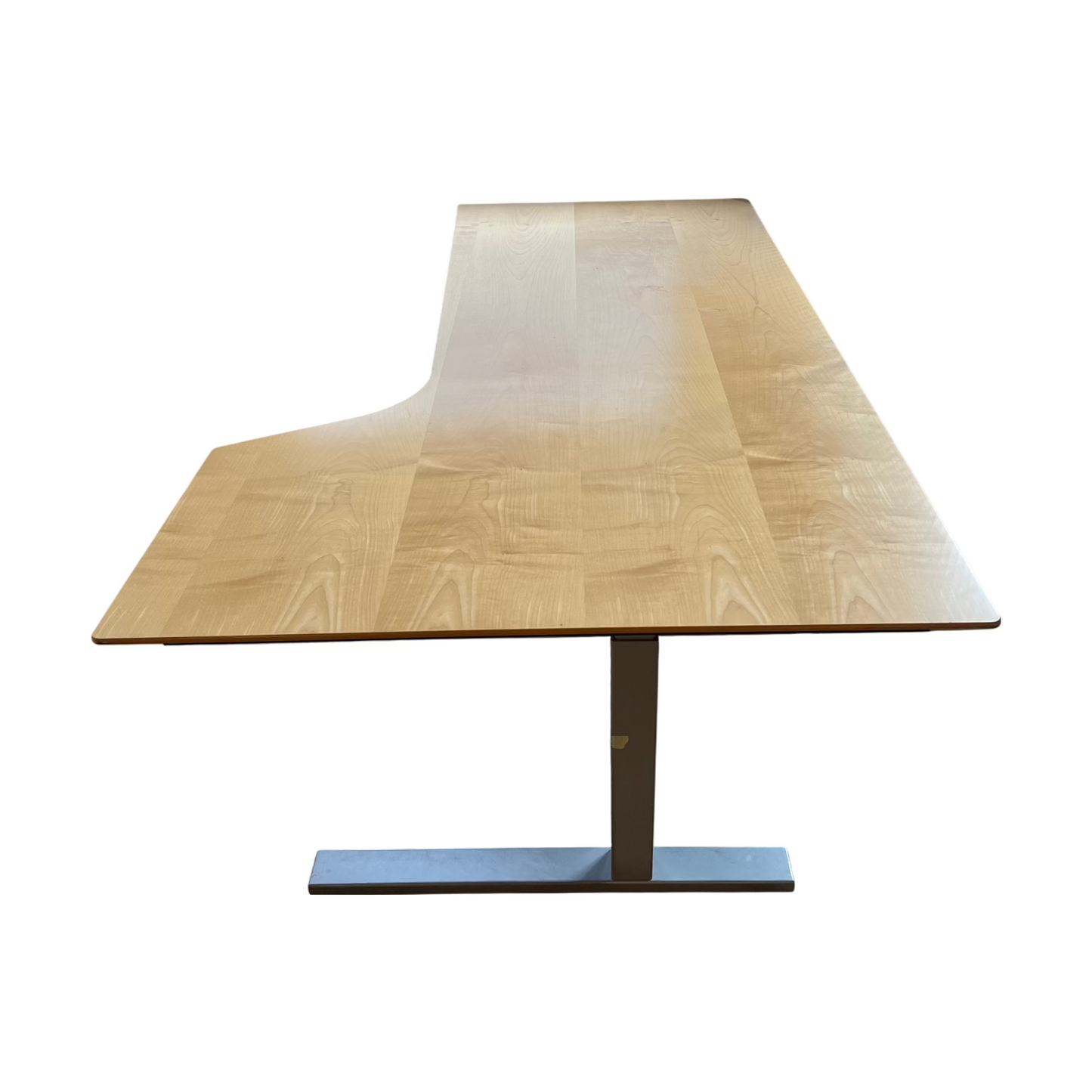 Trefarget skrivebord m/høyresving, 200cm