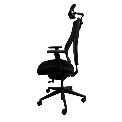 Kontorstol m/ sort mesh