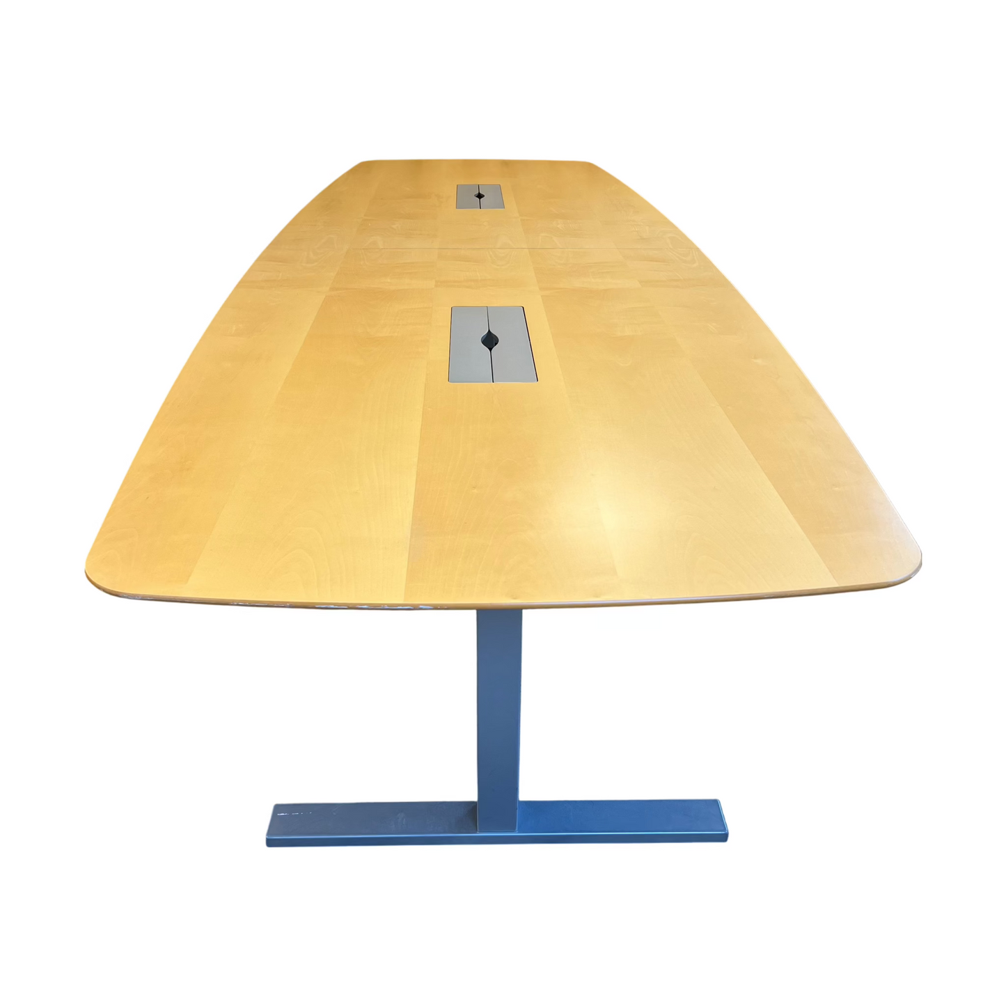 Båtformet møtebord, trefarget, 360x120