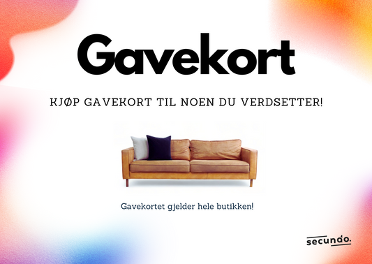 Digital Gavekort fra Secundo.no - Den perfekte gaven til den miljøbevisste🌱