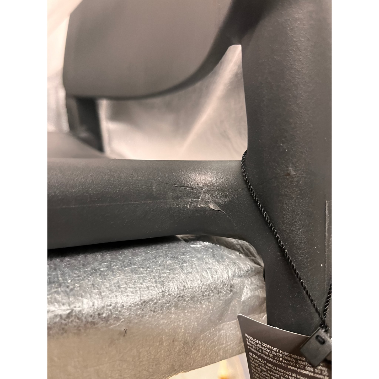 Høy barstol RIO fra AJ Produkter, 750 mm høyde, stabelbar