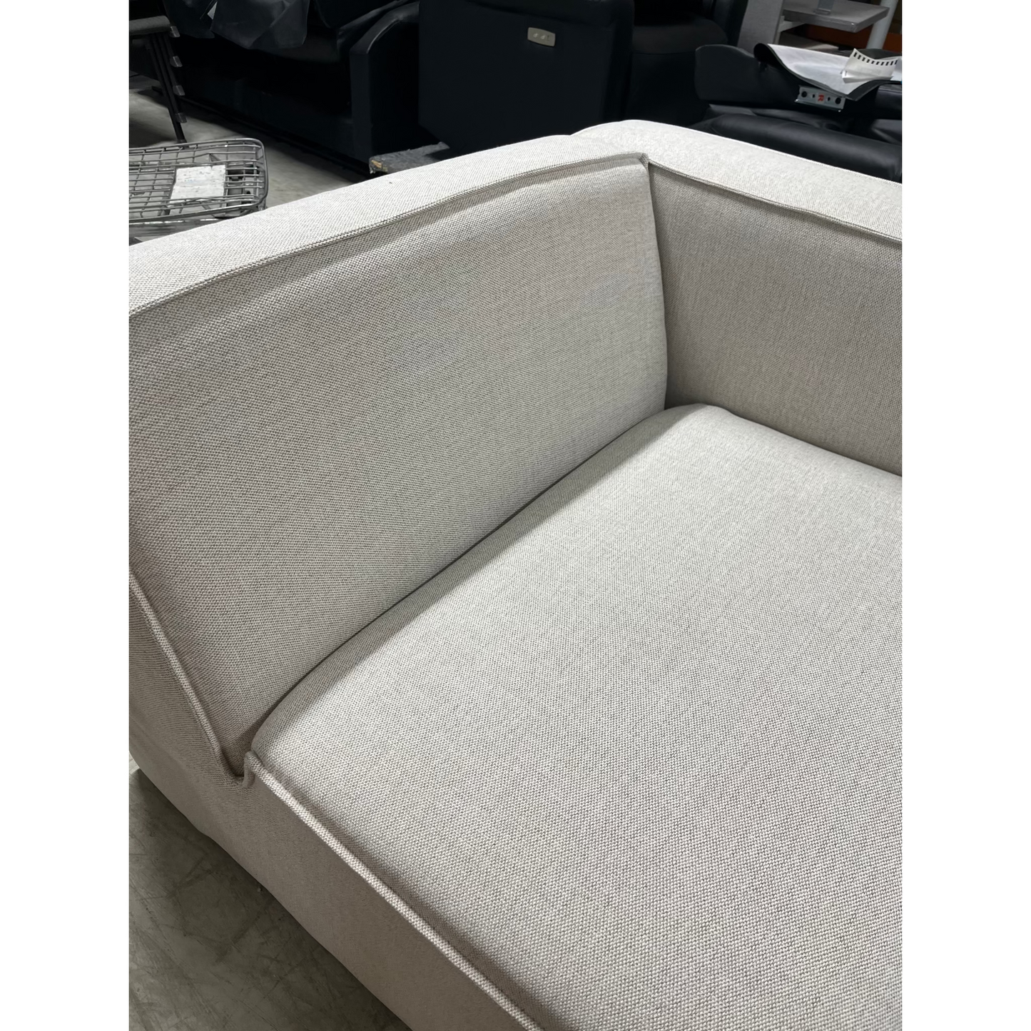 Isa Modulsofa 1,5 seter m/armlene høyre natur - 110x93x73 cm fra Kid