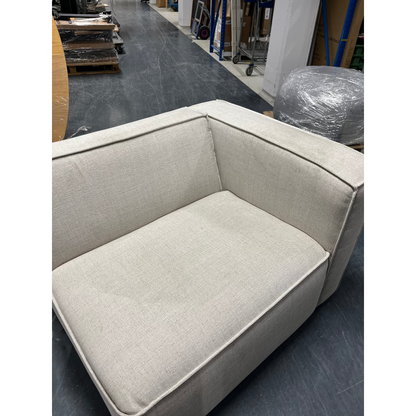 Isa Modulsofa 1,5 seter m/armlene høyre natur - 110x93x73 cm fra Kid