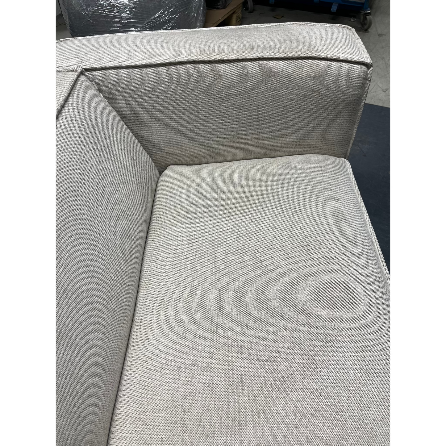 Isa Modulsofa 1,5 seter m/armlene høyre natur - 110x93x73 cm fra Kid