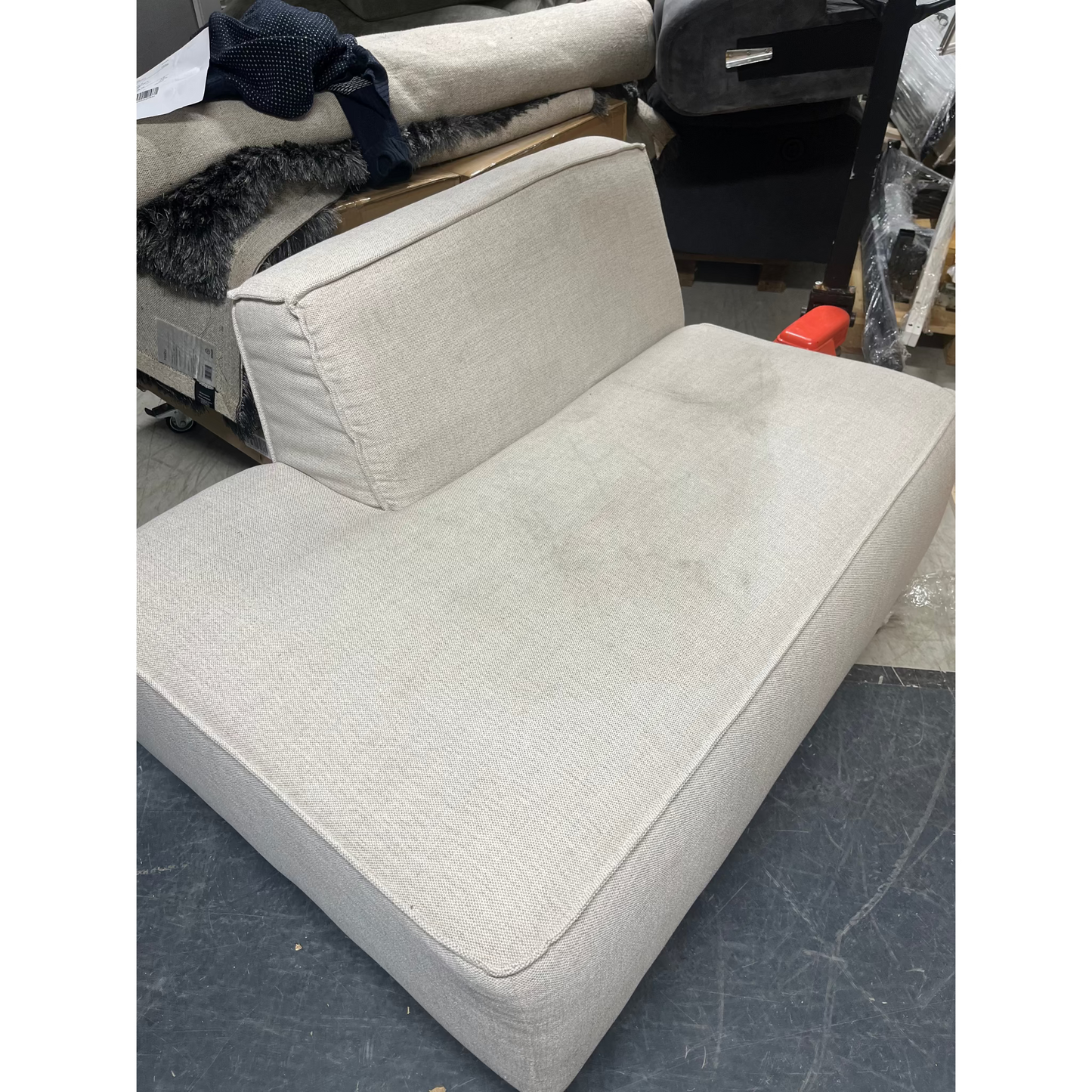 Isa Modulsofa åpen ende venstre natur - 134x93x73 cm fra Kid