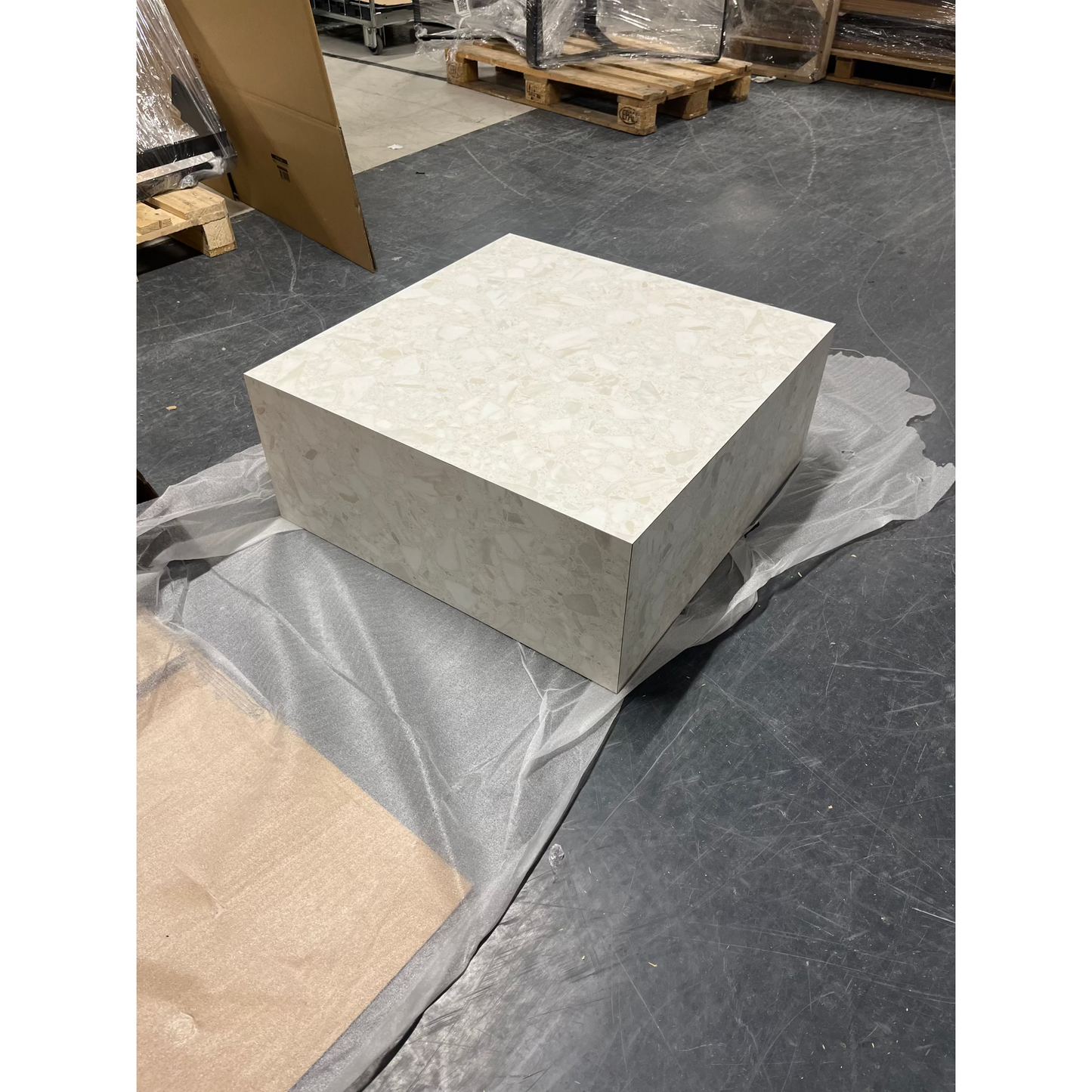 Hedda sofabord fra Kid, multi beige, 75x75x35 cm