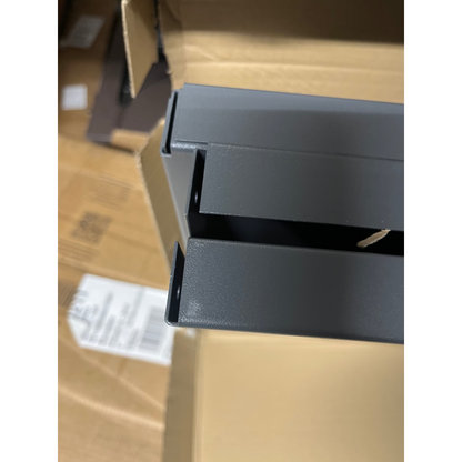 Hylle til oppbevaringsskap SUPPLY, 4 stk., B975 D440 mm, mørk grå