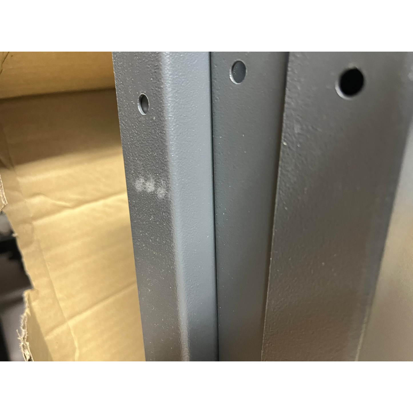 Hylle til oppbevaringsskap SUPPLY, 4 stk., B975 D440 mm, mørk grå