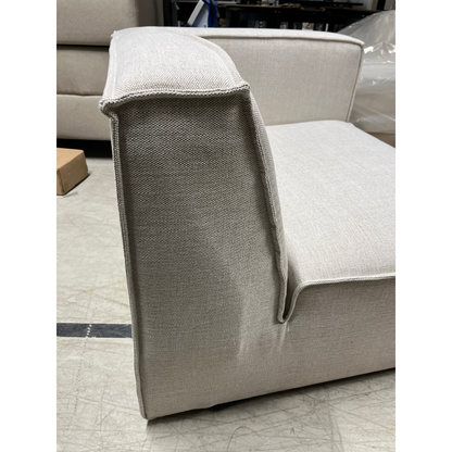 Isa Modulsofa 1,5 seter m/armlene høyre natur - 110x93x73 cm fra Kid