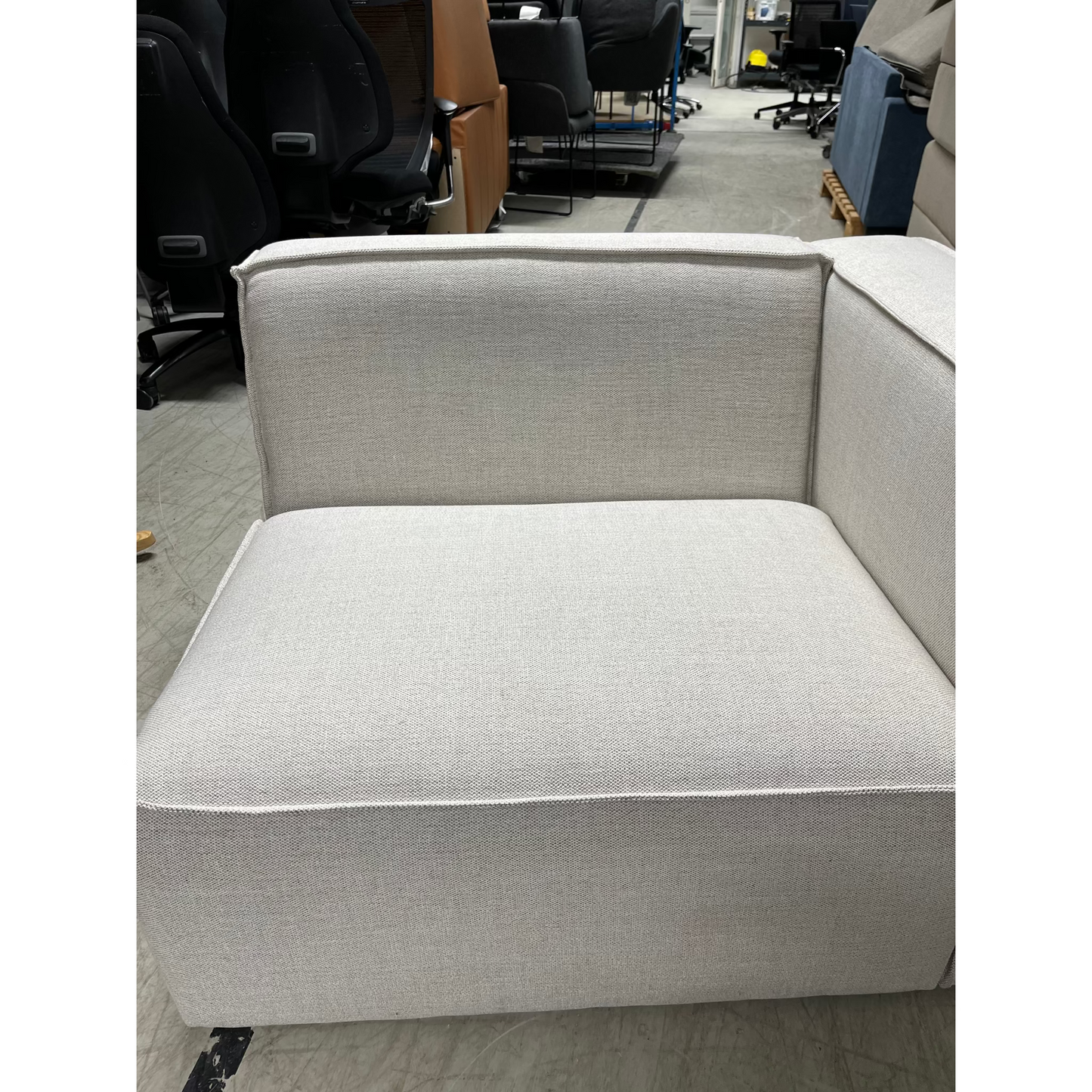 Isa Modulsofa 1,5 seter m/armlene høyre natur - 110x93x73 cm fra Kid