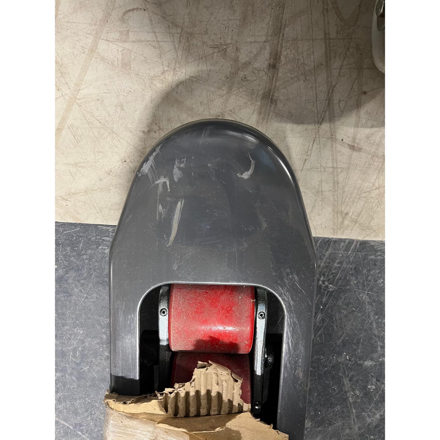 Jekketralle BOOST med hurtigløft, 2000 kg, 1150 mm, gummi/polyuretan, grå