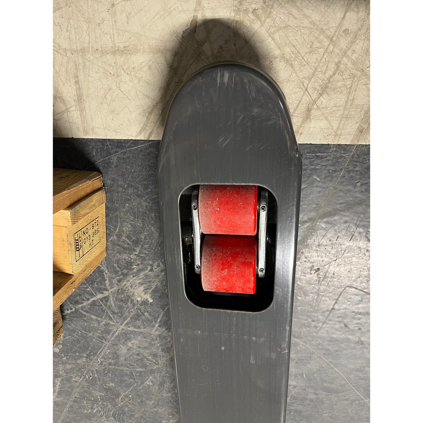 Jekketralle BOOST med hurtigløft, 2000 kg, 1150 mm, gummi/polyuretan, grå