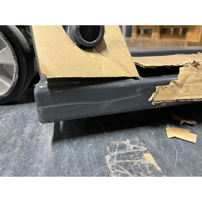 Jekketralle BOOST med hurtigløft, 2000 kg, 1150 mm, gummi/polyuretan, grå