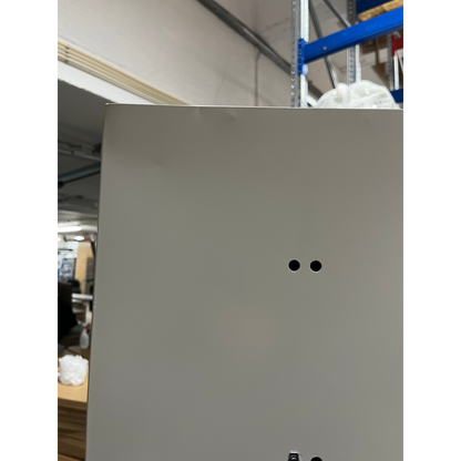 Garderobeskap CLASSIC, 3 seksjoner, flatt tak, H1740 B900 D550 mm, blå fra AJ Produkter