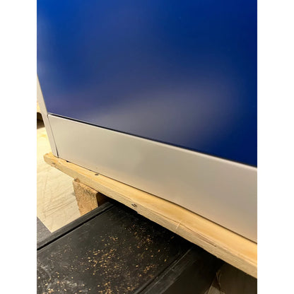 Oppbevaringsskap SPIRIT, ekstra stort, H1900 B1020 D500 mm, hvit/blå