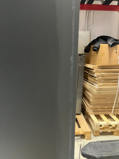 Garderobeskap CREATE SIGN, 2 seksjoner, mørk grå, UTEN bein