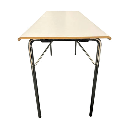 Hvite seminarbord fra Materia, hvit, 140x65 cm