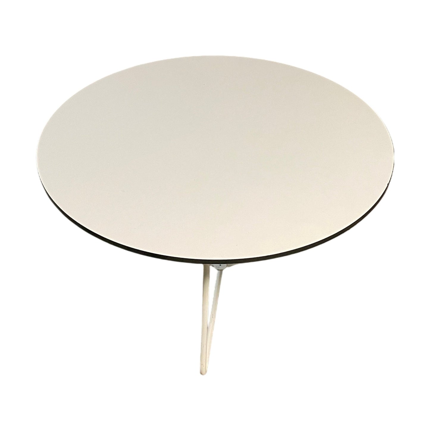 Pedrali Ypsilon hvitt kaffebord, hvitt understell, diameter 60 cm