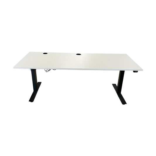 Elektrisk hev/senk skrivebord fra Rol Ergo, hvit, 180x80 cm