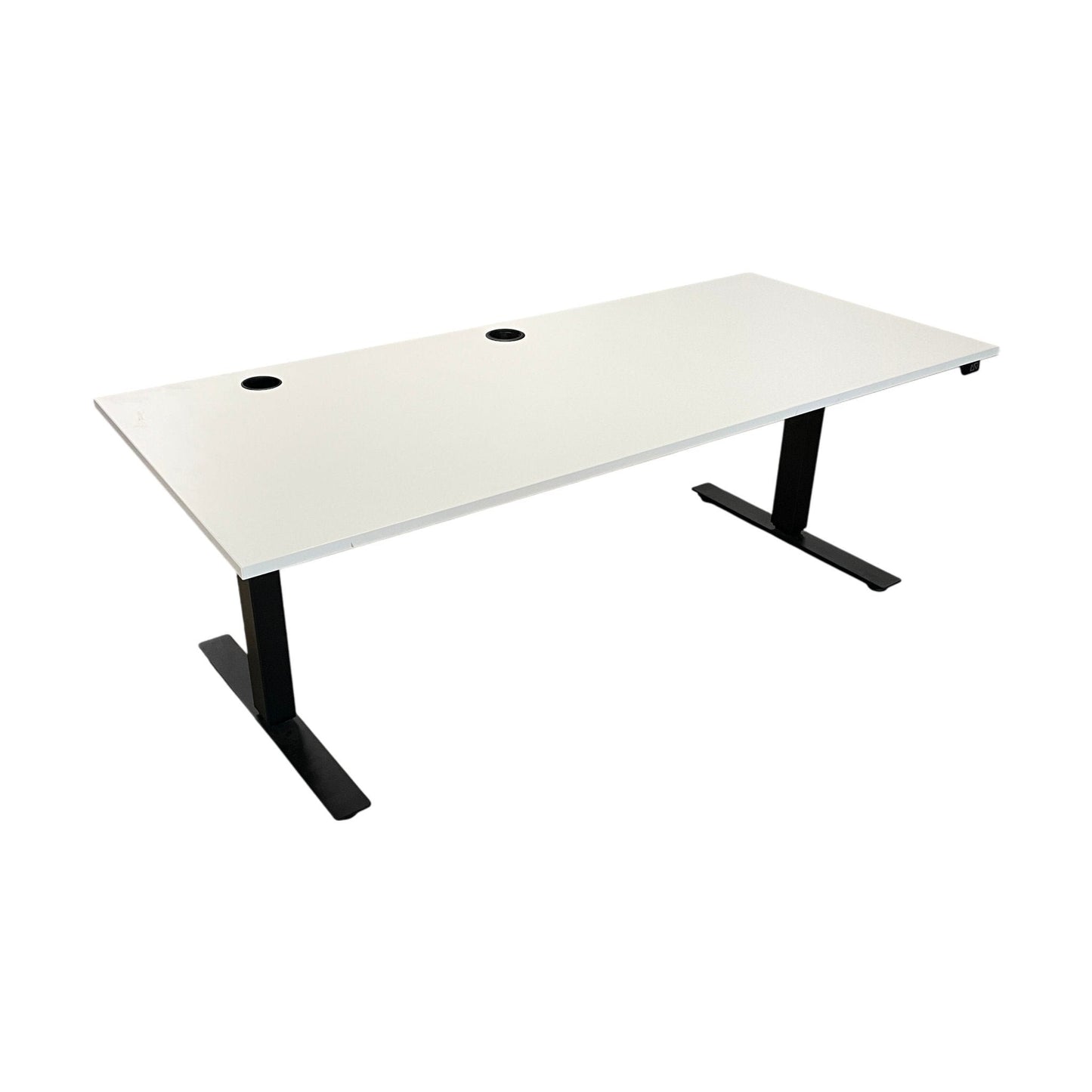 Elektrisk hev/senk skrivebord fra Rol Ergo, hvit, 180x80 cm