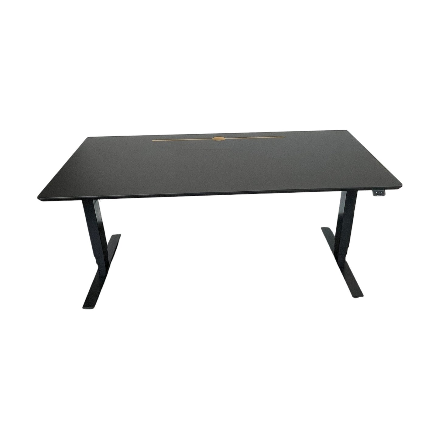 Helsort elektrisk hev/senk skrivebord fra Edsbyn/Swedstyle, 160x80 cm