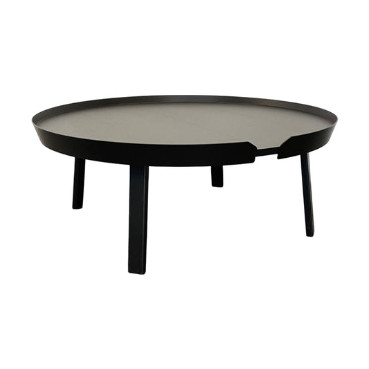 Around sofabord fra Muuto, sortbeiset eik, 100x100 cm