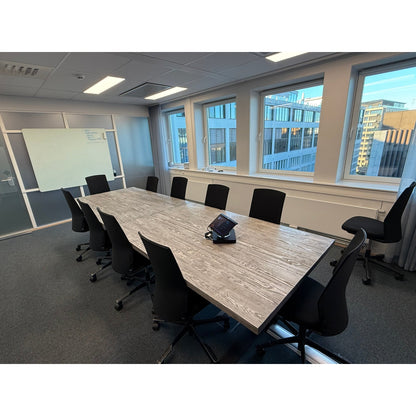 Vintage møtebord, 370x119cm